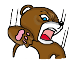 bear in forest (2) sticker #4581162