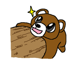 bear in forest (2) sticker #4581164