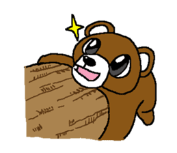 bear in forest (2) sticker #4581164