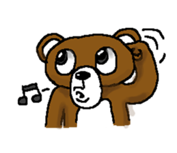 bear in forest (2) sticker #4581167