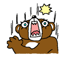 bear in forest (2) sticker #4581168