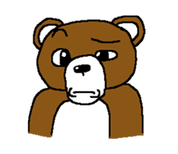 bear in forest (2) sticker #4581171