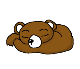 bear in forest (2) sticker #4581173