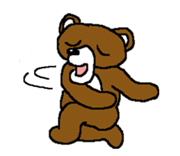 bear in forest (2) sticker #4581174