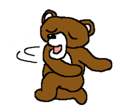 bear in forest (2) sticker #4581174