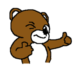 bear in forest (2) sticker #4581175