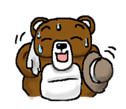 bear in forest (2) sticker #4581176