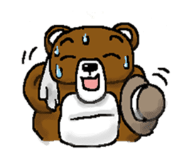 bear in forest (2) sticker #4581176