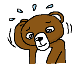 bear in forest (2) sticker #4581178