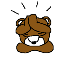 bear in forest (2) sticker #4581179