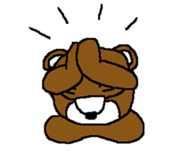 bear in forest (2) sticker #4581179