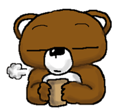 bear in forest (2) sticker #4581180