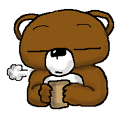 bear in forest (2) sticker #4581180