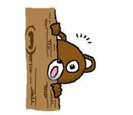 bear in forest (2) sticker #4581181