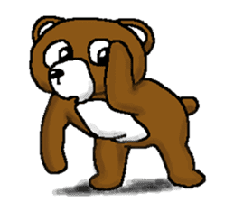 bear in forest (2) sticker #4581182