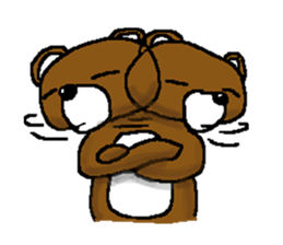 bear in forest (2) sticker #4581185