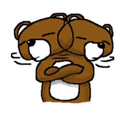 bear in forest (2) sticker #4581185