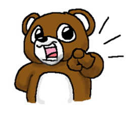 bear in forest (2) sticker #4581190