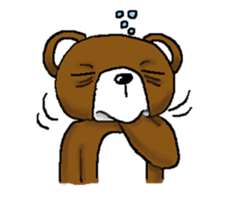 bear in forest (2) sticker #4581191