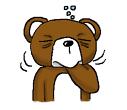 bear in forest (2) sticker #4581191