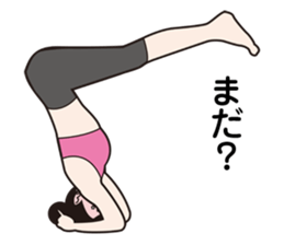 yoga woman sticker #4582642