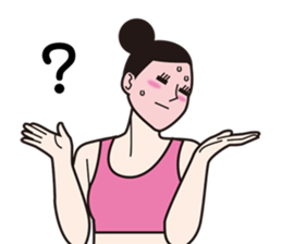 yoga woman sticker #4582643