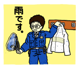 Policeman Takahashi's police box diary 3 sticker #4582677