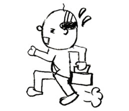 japanese office worker!!! sticker #4583058