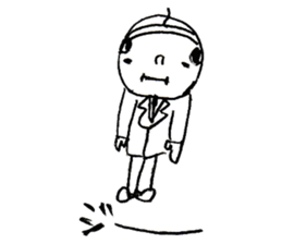 japanese office worker!!! sticker #4583068