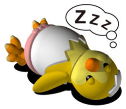 Cheerful chick sticker #4583231