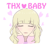 Reader model's LINE sticker sticker #4583473