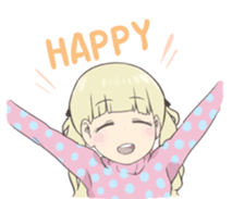 Reader model's LINE sticker sticker #4583474