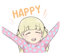 Reader model's LINE sticker sticker #4583474