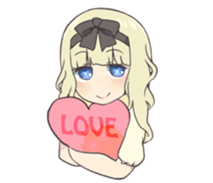 Reader model's LINE sticker sticker #4583475