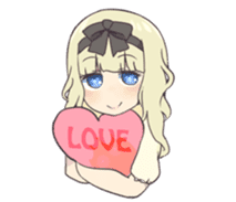 Reader model's LINE sticker sticker #4583475