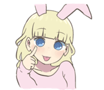 Reader model's LINE sticker sticker #4583477