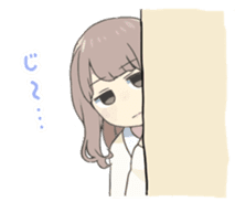 Reader model's LINE sticker sticker #4583482