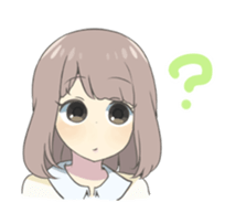 Reader model's LINE sticker sticker #4583487