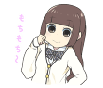 Reader model's LINE sticker sticker #4583488