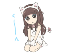 Reader model's LINE sticker sticker #4583490