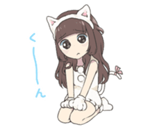 Reader model's LINE sticker sticker #4583490