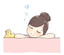 Reader model's LINE sticker sticker #4583493