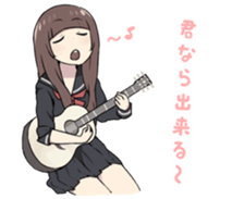 Reader model's LINE sticker sticker #4583495