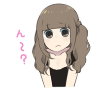 Reader model's LINE sticker sticker #4583504