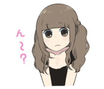 Reader model's LINE sticker sticker #4583504