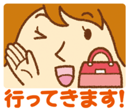 Practical sticker of family. mom ver. sticker #4583516