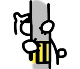 The Happy-go-lucky Polarbear sticker #4584078