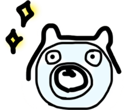 The Happy-go-lucky Polarbear sticker #4584107