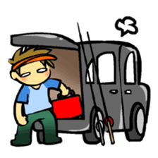 Bass fishing2 Angler of the day sticker #4584394