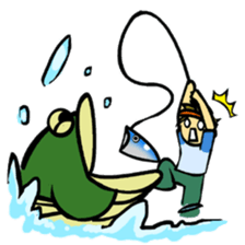 Bass fishing2 Angler of the day sticker #4584416